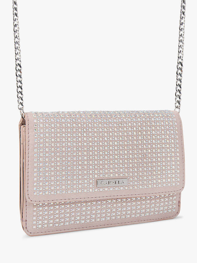 Carvela Kianni Jewel Clutch Bag, Pink Blush