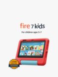 Amazon Fire 7 Kids Edition Tablet (12th Generation, 2022) with Kid-Proof Case, Quad-core, Fire OS, Wi-Fi, 16GB, 7", Red