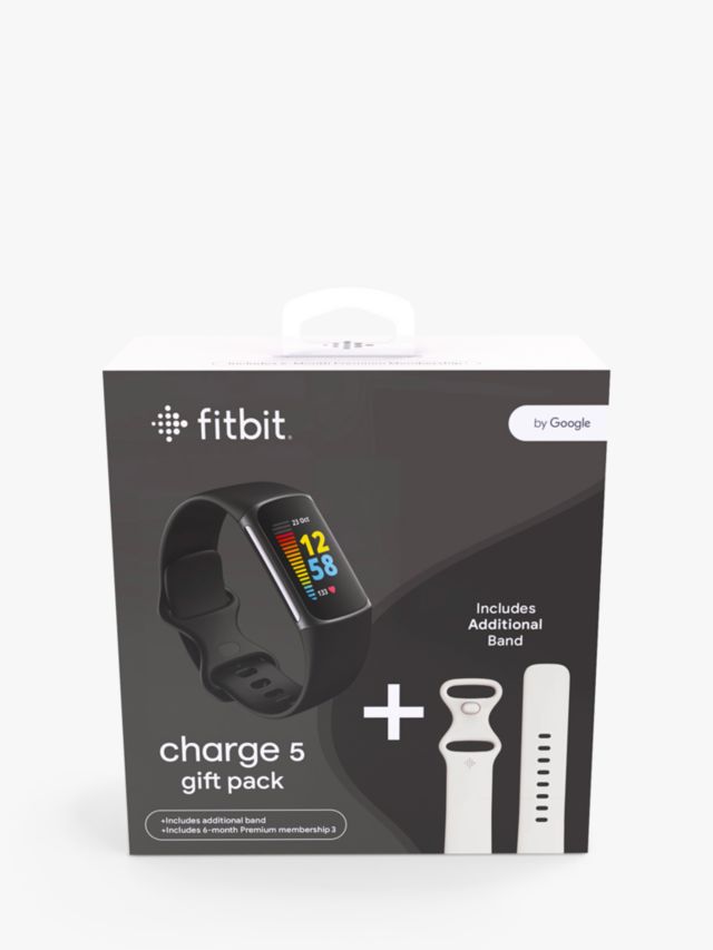 Fitbit Charge 5 Health and Fitness Tracker, Black, Gift Pack with