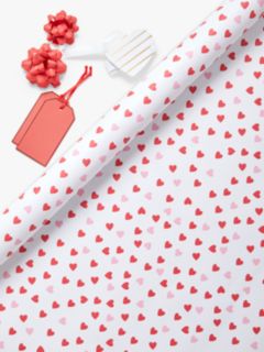 Valentine Tissue Paper Gift Wrapping Pink Red Hearts, 3-pk Set