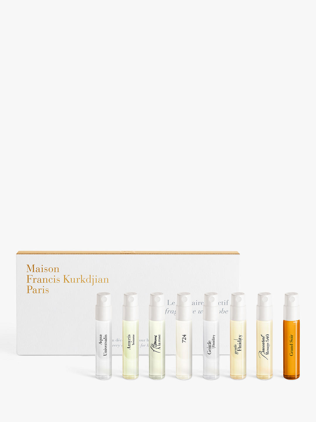 Maison Francis Kurkdjian Fragrance Wardrobe Mini Collection For Him Fragrance Gift Set, 8 x 2ml 1