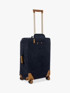 Bric's Life 65cm 4-Wheel Faux Suede Medium Suitcase, Navy