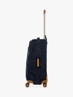 Bric's Life 65cm 4-Wheel Faux Suede Medium Suitcase, Navy