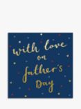 Woodmansterne Hearts With Love on Fathers Day Fathers' Day Card