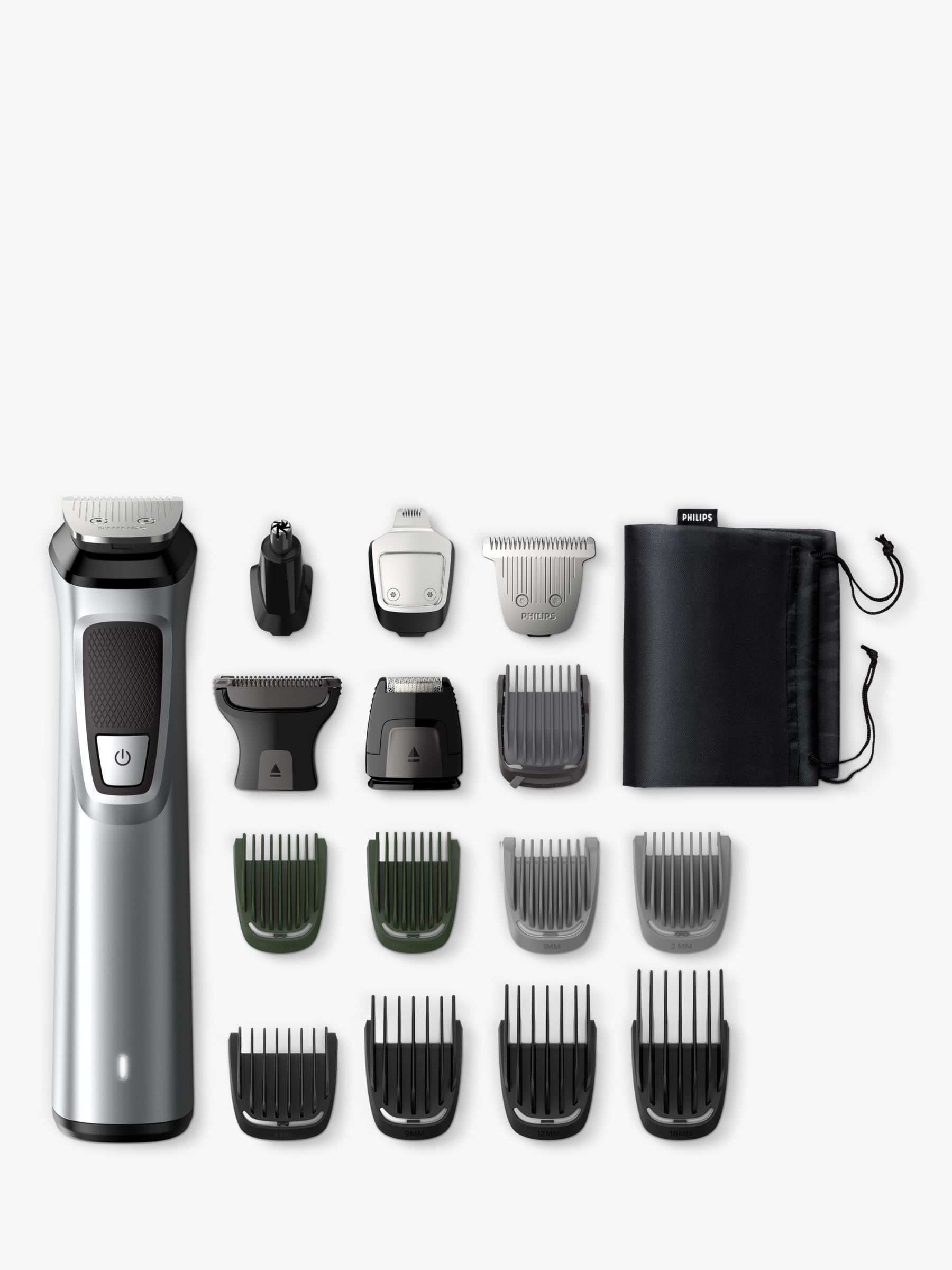 Philips MG7736/13 Series 7000 16-in-1 Multi Grooming Kit for Face, Hair & Body, Silver