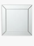 John Lewis Simple Bevelled Glass Square Wall Mirror, 50cm, Clear