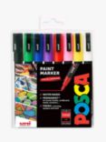 POSCA Fine Paint Marker PC-3M, Pack of 8, Standard Colours