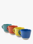 Sur La Table Colour Me Happy Stoneware Espresso Mug, Set of 4, 90ml, Assorted