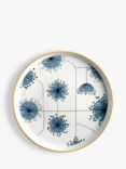MissPrint Dandelion Fine China Side Plate, Set of 2, 20.5cm, Blue/Multi
