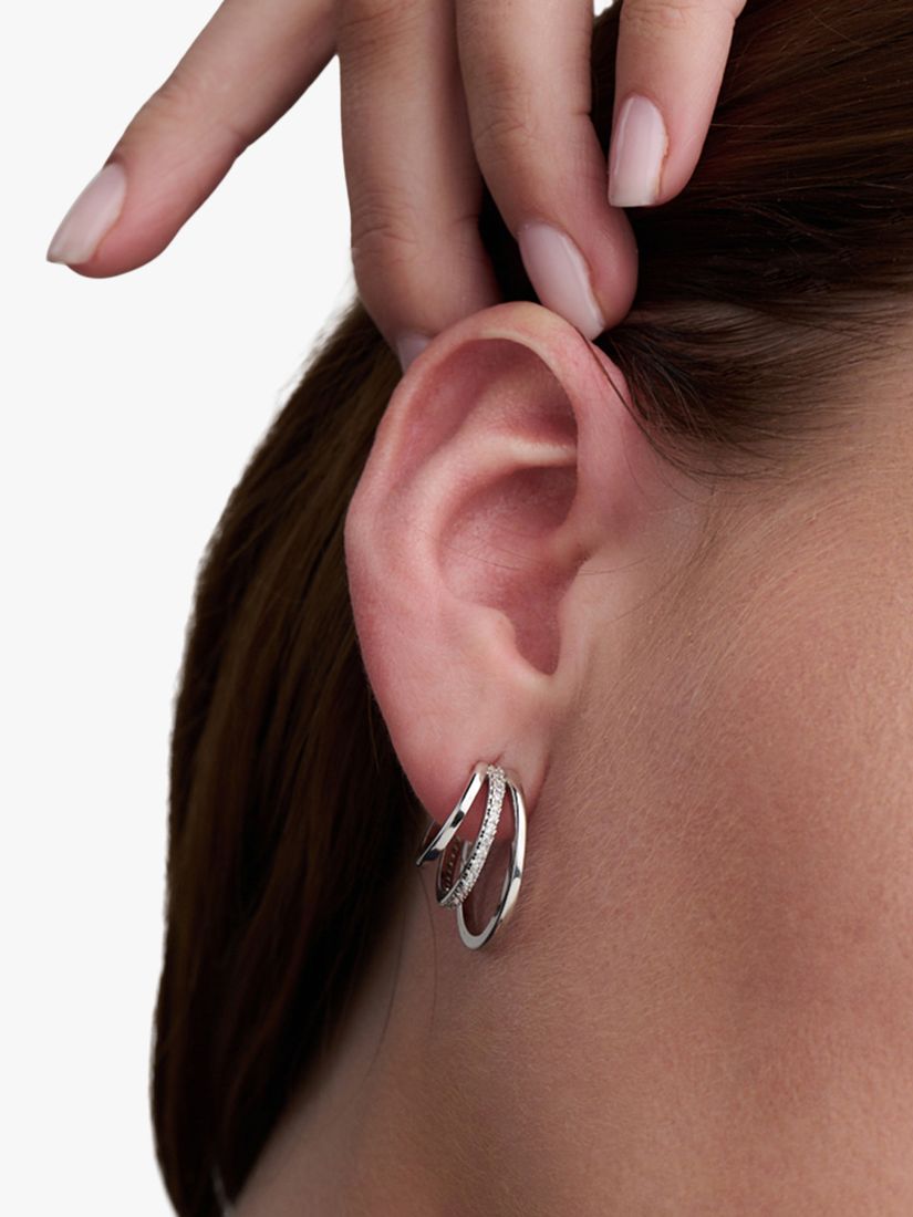Buy Olivia Burton Cubic Zirconia Multi Loop Hoop Earrings Online at johnlewis.com