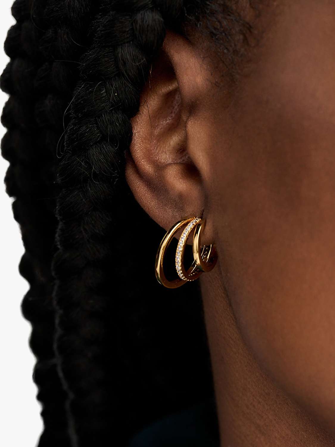 Buy Olivia Burton Cubic Zirconia Multi Loop Hoop Earrings Online at johnlewis.com