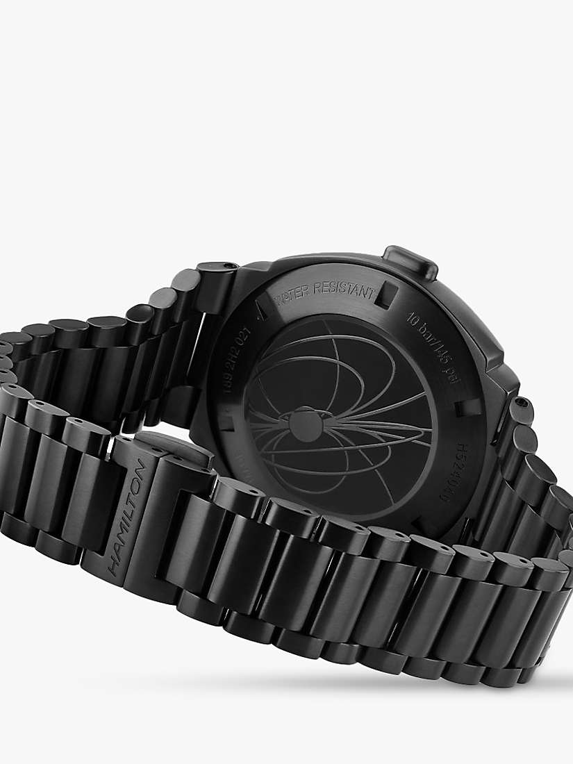 Buy Hamilton H52404130 Men's American Classic Digital Bracelet Strap Watch, Black Online at johnlewis.com
