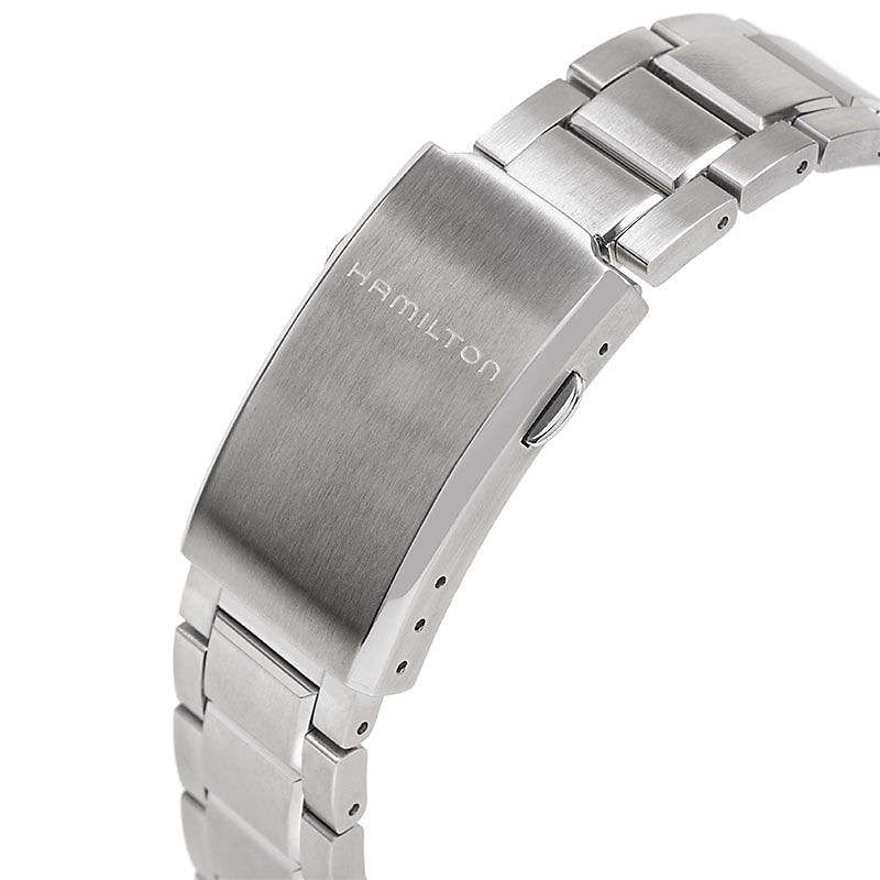 Buy Hamilton H64615135 Men's Khaki Aviation Pilot Day Date Automatic Bracelet Strap Watch, Silver/Black Cloned@16102022-001050 Online at johnlewis.com