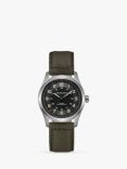Hamilton H70205830 Men's Khaki Field Titanium Automatic Leather Strap Watch, Brown/Black