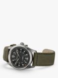 Hamilton H70205830 Men's Khaki Field Titanium Automatic Leather Strap Watch, Brown/Black