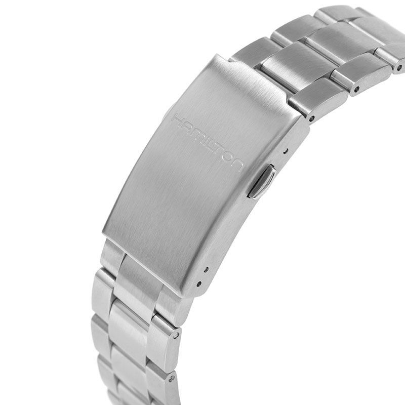 Buy Hamilton H64455133 Men's Khaki Field King Automatic Day Date Bracelet Strap Watch, Silver/Black Online at johnlewis.com