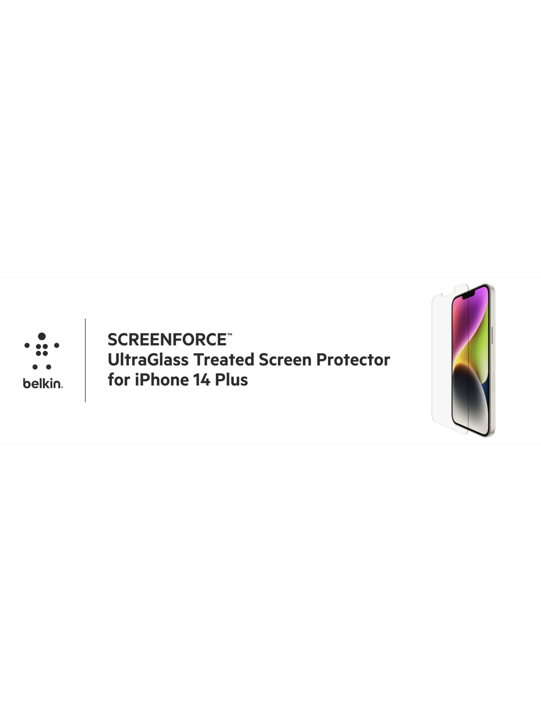 Belkin UltraGlass Screen Protector for iPhone 14 Plus / 13 Pro Max