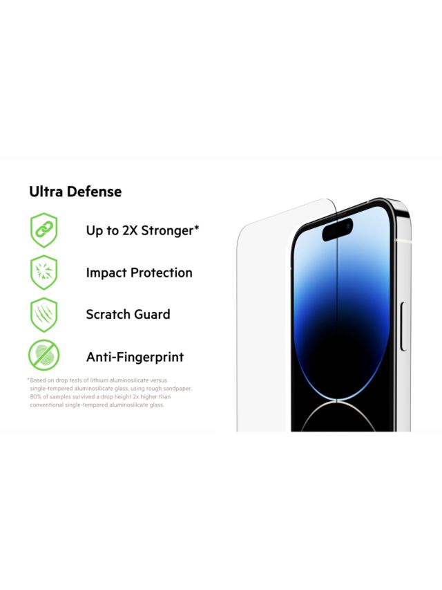 Belkin UltraGlass 2 Screen Protector for iPhone 15 Pro - Apple (UK)