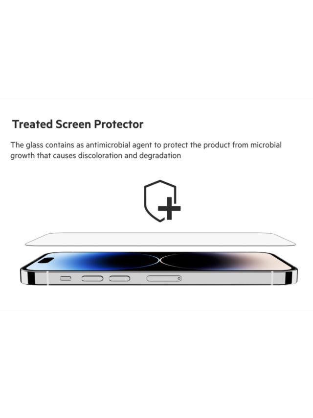 Protector de pantalla Belkin antimicrobial / iPhone 15 Pro - iCon