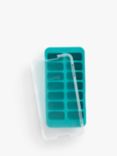 Lékué Rectangular Ice Cube Tray, 14 Cube, Turquoise