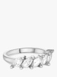 Jon Richard Cubic Zirconia Marquise Ring, Silver