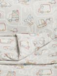John Lewis Beep Transport Toddler Pure Cotton Print Duvet Cover & Pillowcase Set, Cotbed (120 x 140cm)