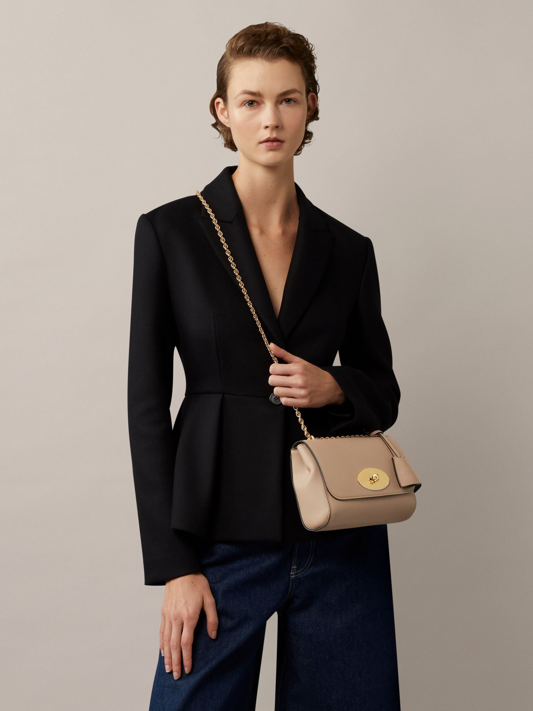 Mulberry Lily Silky Calf Leather Shoulder Bag, Maple at John Lewis ...