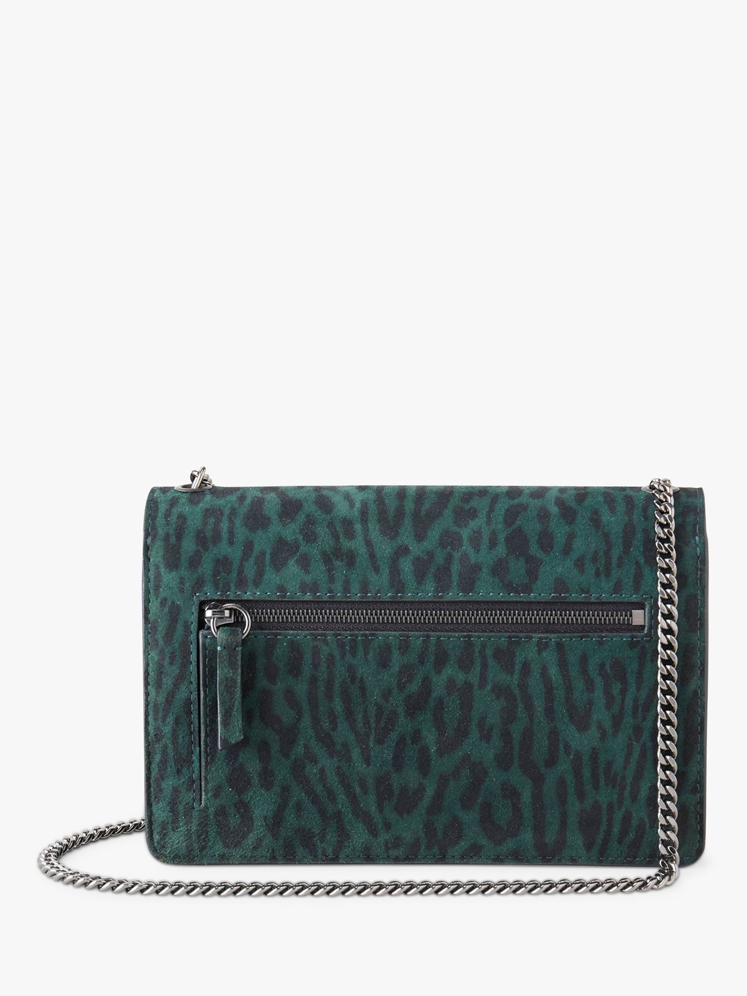 Mulberry Metallic Snakeskin Clutch Wristlet