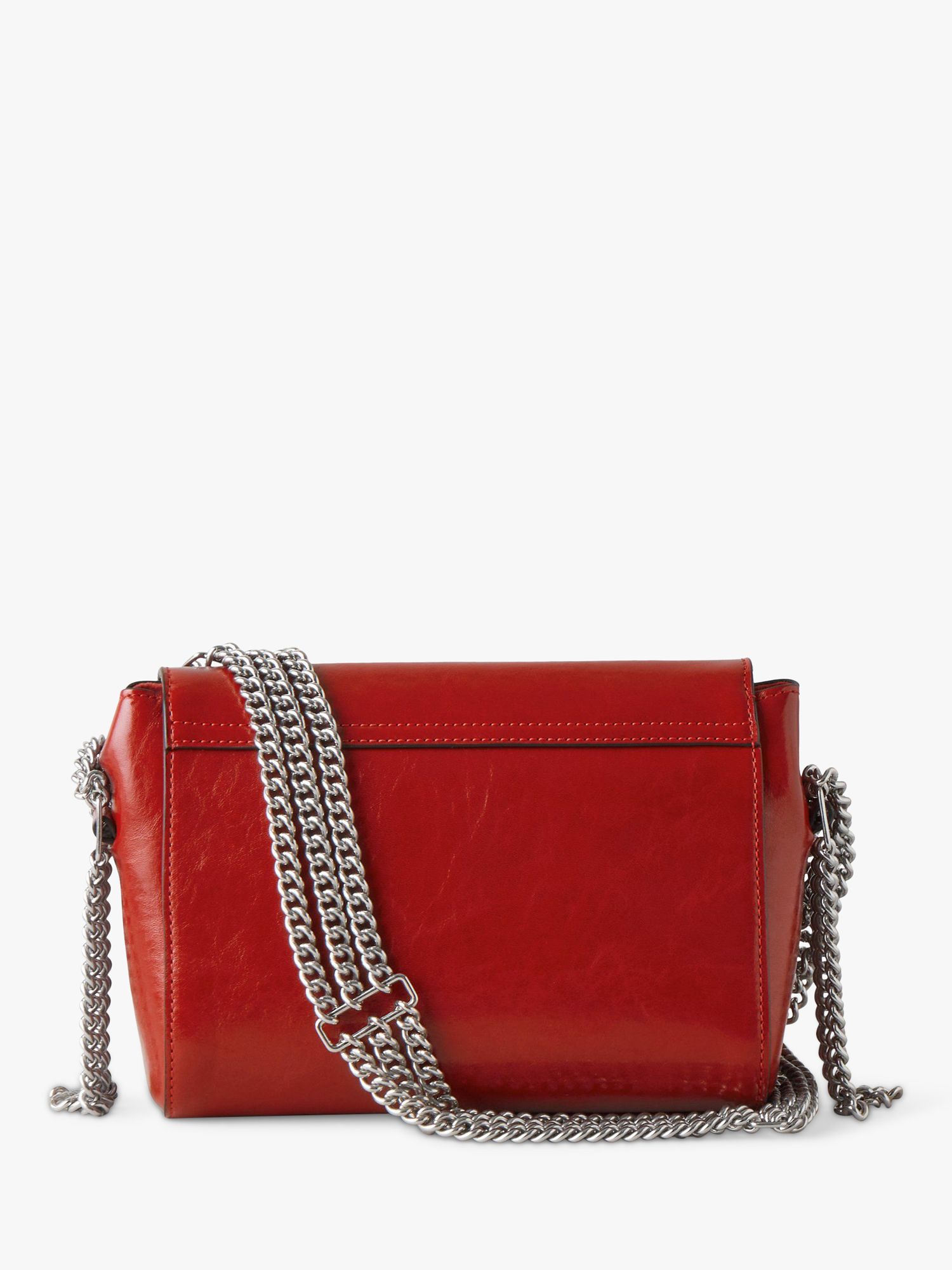 Mulberry Triple Chain Lily Leather Shoulder Bag, Lancaster Red