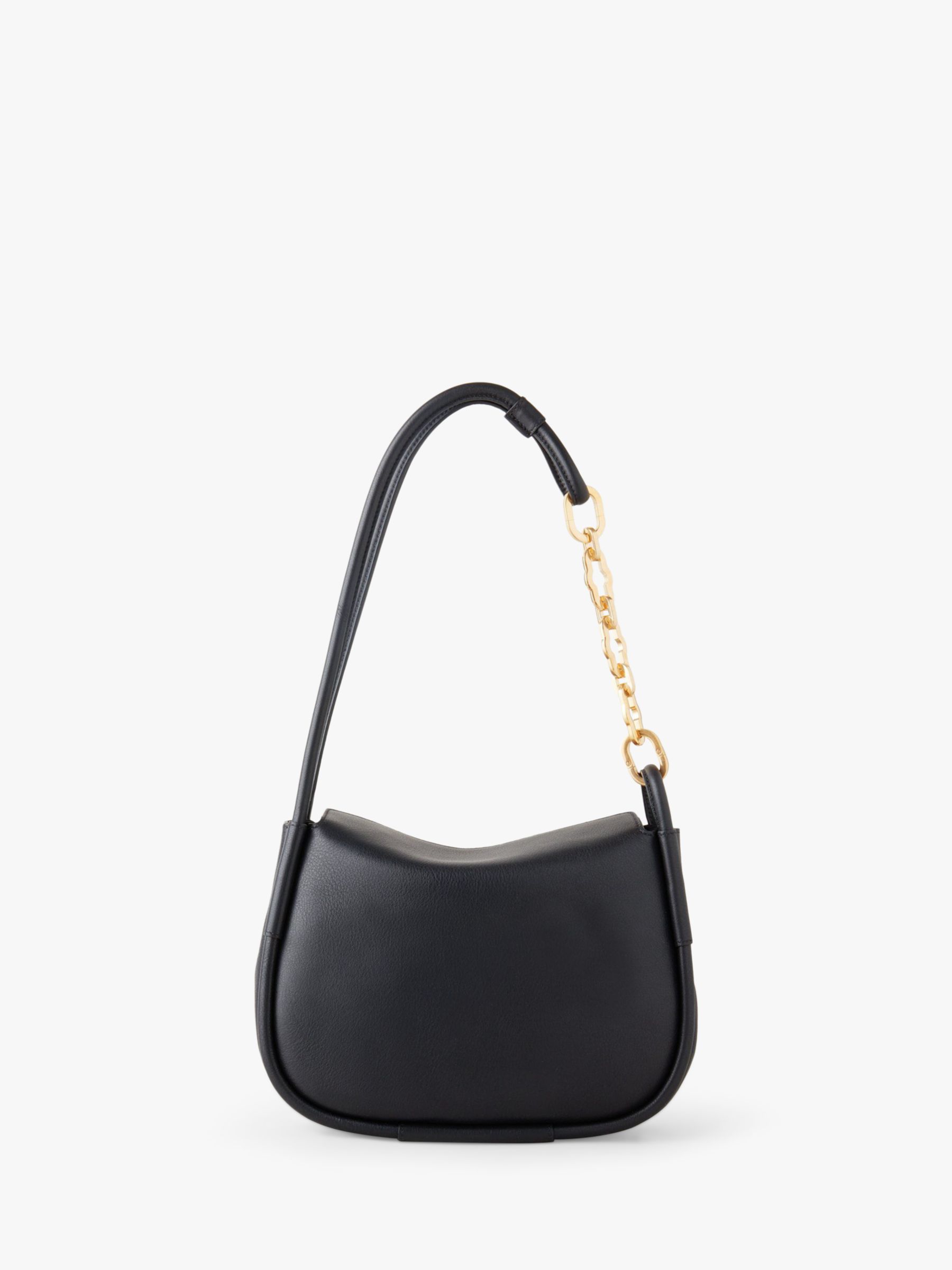 Mulberry Link Silky Calf Leather Small Shoulder Bag, Black at John ...