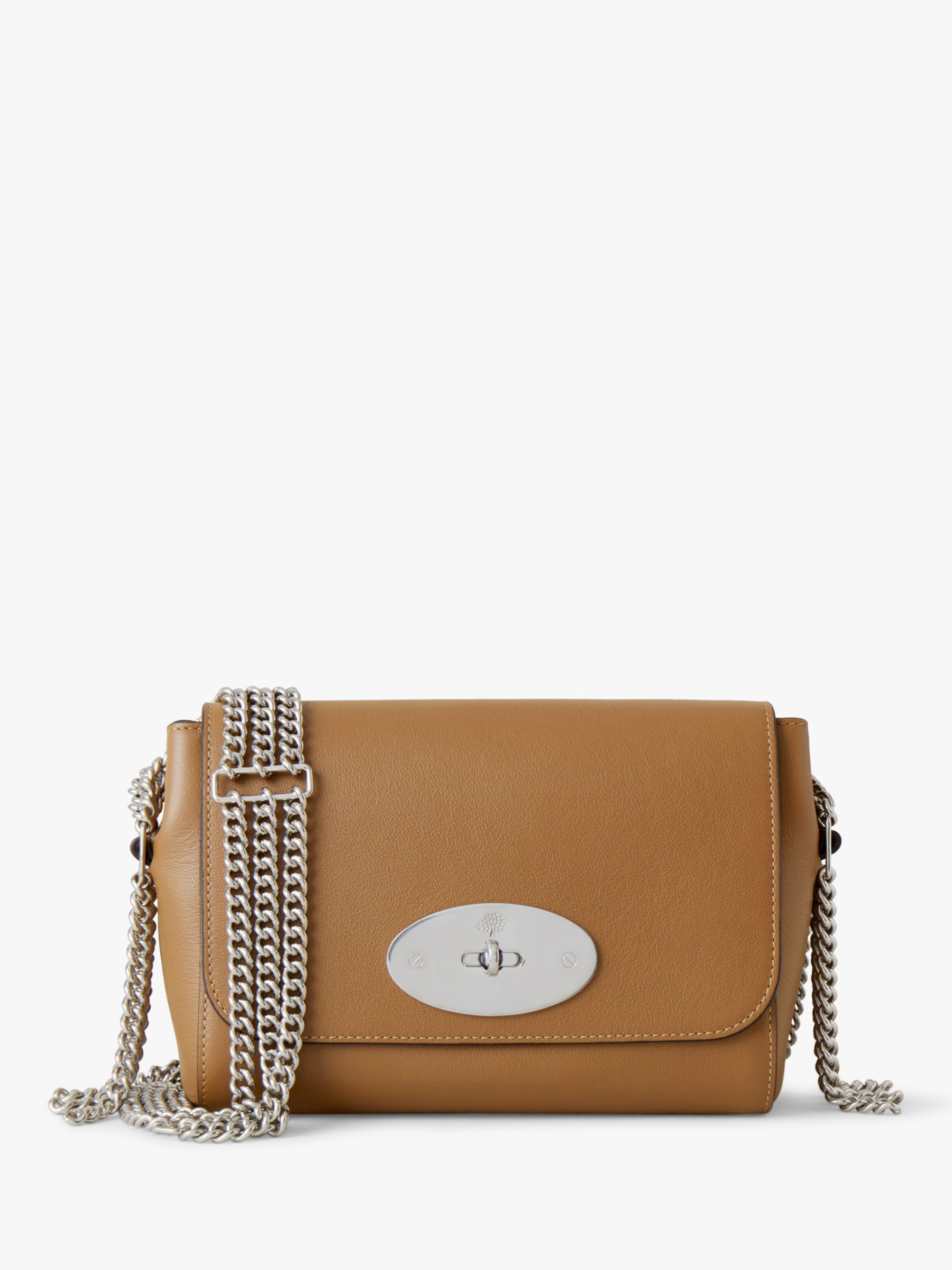 Mulberry Triple Chain Lily Leather Shoulder Bag, Teak