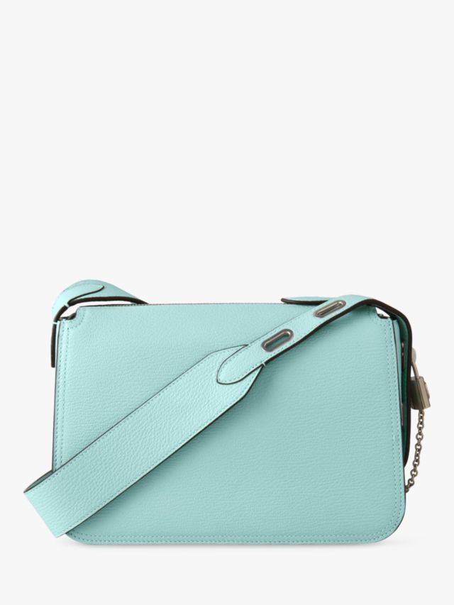 Mulberry Billie High Shine Goat Leather Cross Body Bag, Acrylic Green