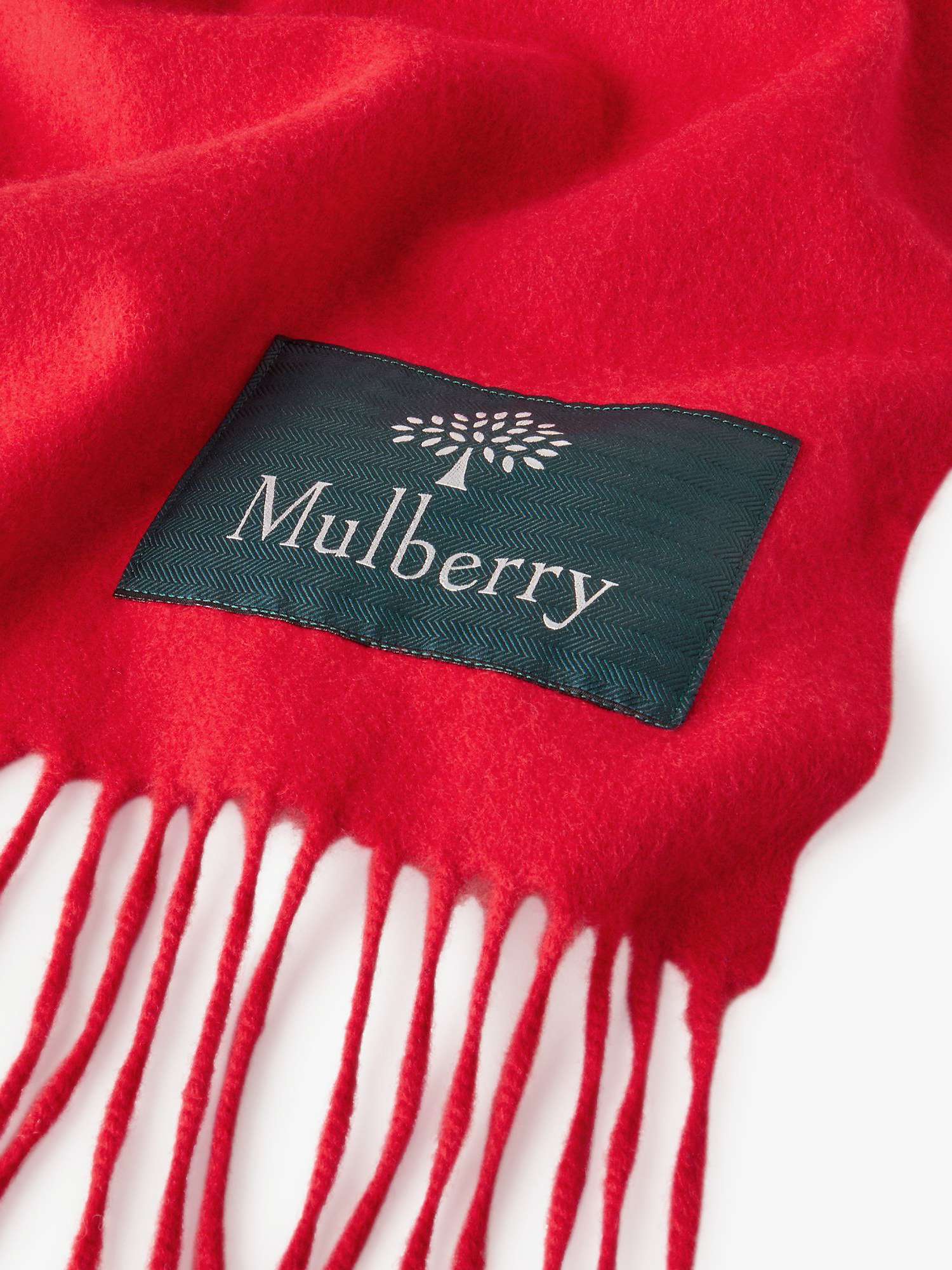 Buy Mulberry Solid Lambswool Scarf Online at johnlewis.com