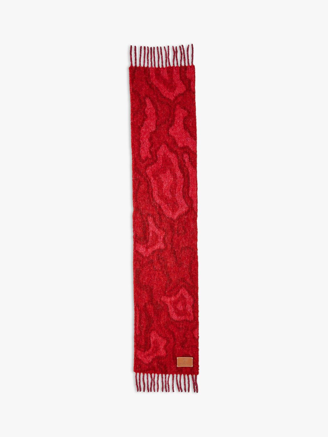 Mulberry Camo Alpaca Scarf, Lancaster Red & Mulberry Pink at John Lewis &  Partners