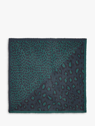 Mulberry Leopard Lambswool Square Scarf