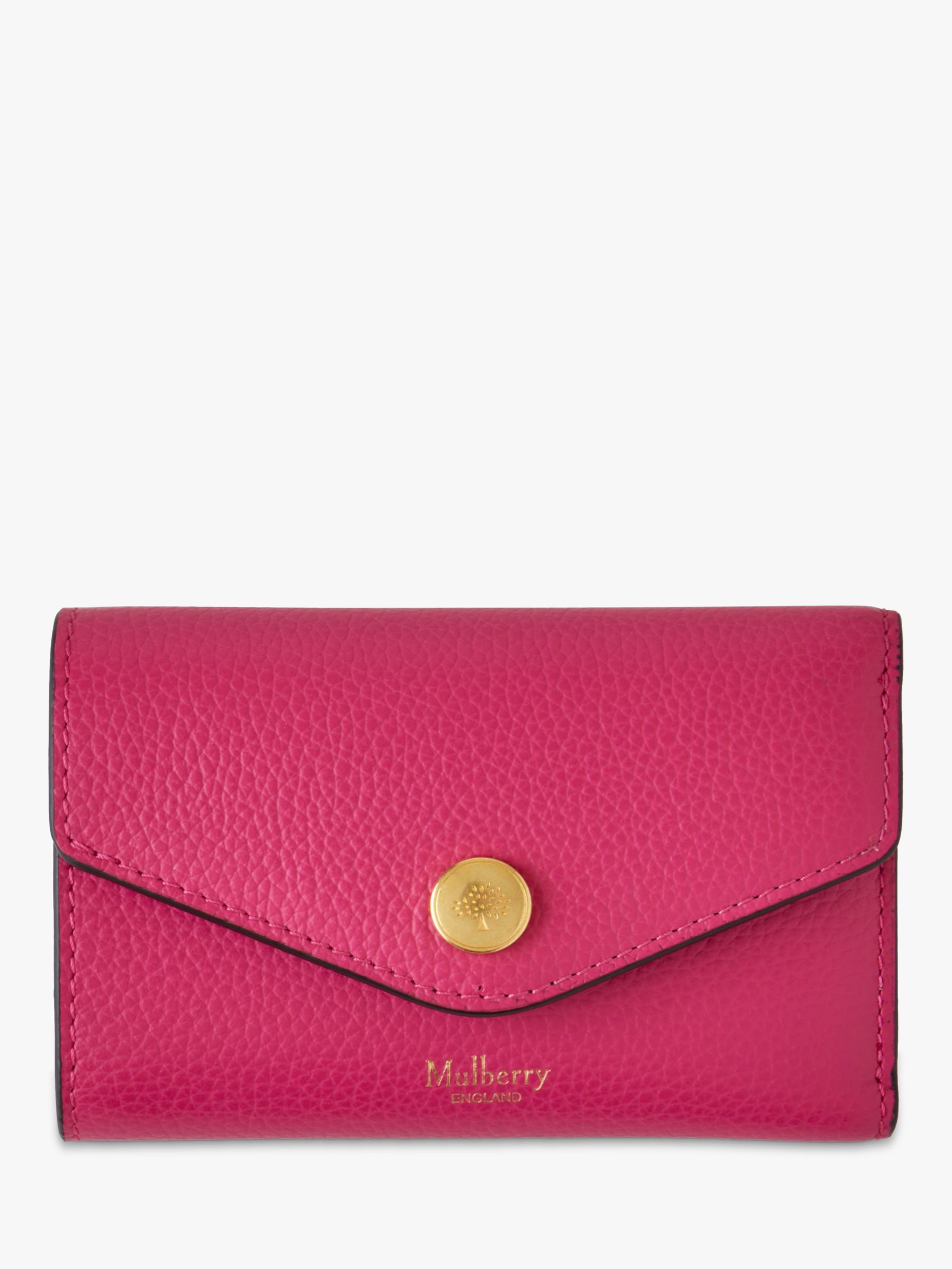 Mulberry Folded Multi-Card Small Classic Grain Leather Wallet, Mulberry ...