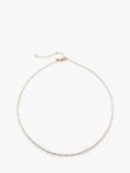 Monica Vinader Fine Twist Chain Choker Necklace