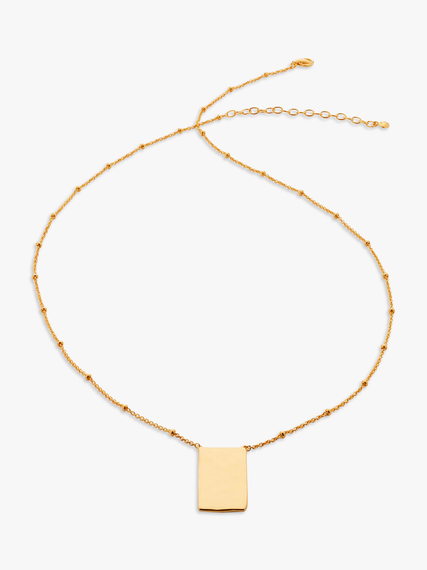 Monica Vinader Siren Muse Pendant Necklace, Gold