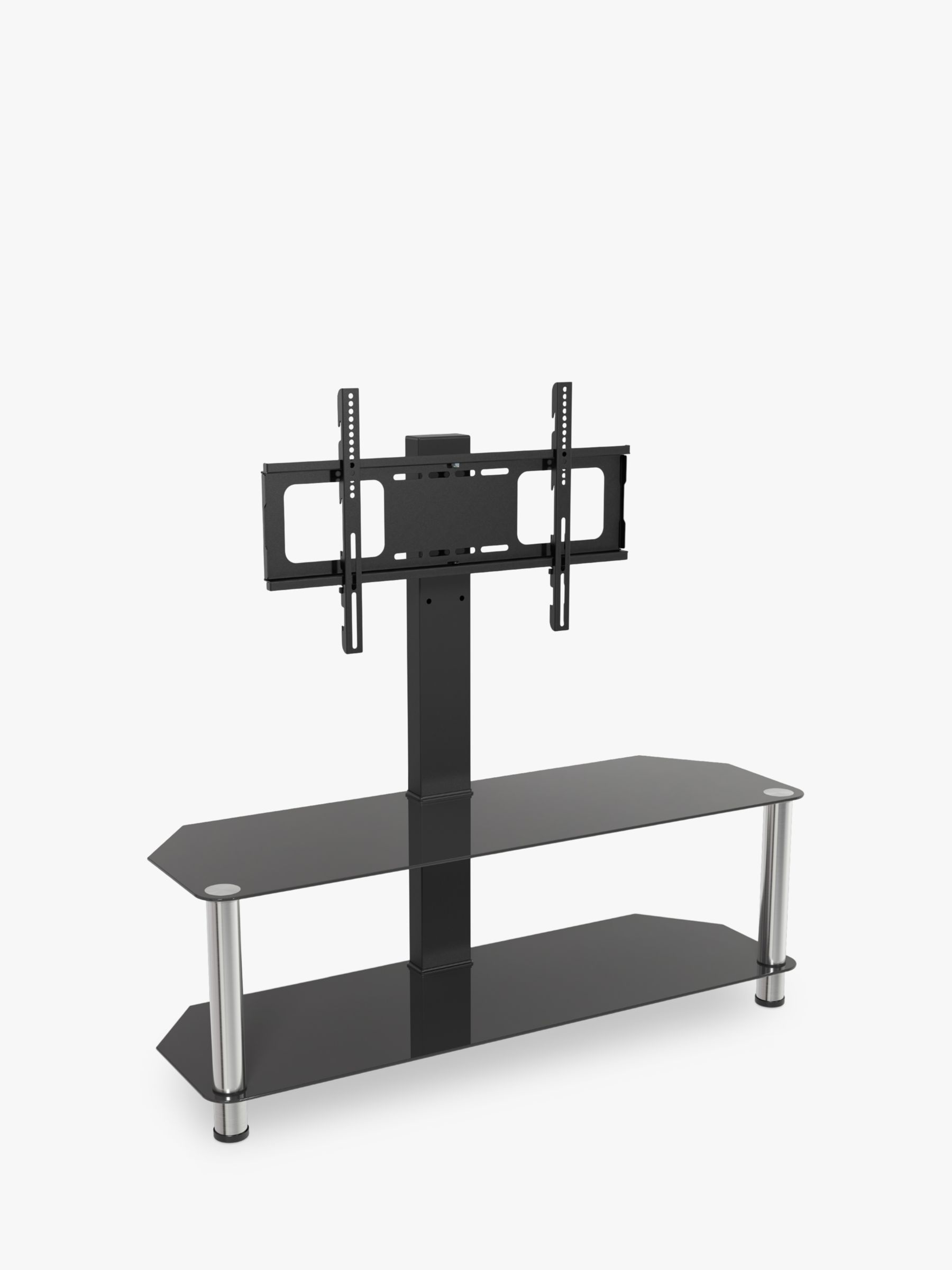 Photo of Avf sdcl1140 corner tv stand with mount for tvs up to 65” black/chrome