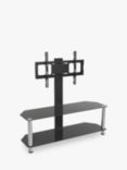 AVF SDCL1140 Corner TV Stand with Mount for TVs up to 65”, Black/Chrome