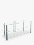 AVF SDC1250 Classic Corner TV Stand for TVs up to 60”, Clear Chrome