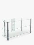AVF SDC1000 Classic Corner TV Stand for TVs up to 50”, Clear Chrome