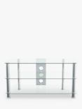 AVF SDC1000 Classic Corner TV Stand for TVs up to 50”, Clear Chrome