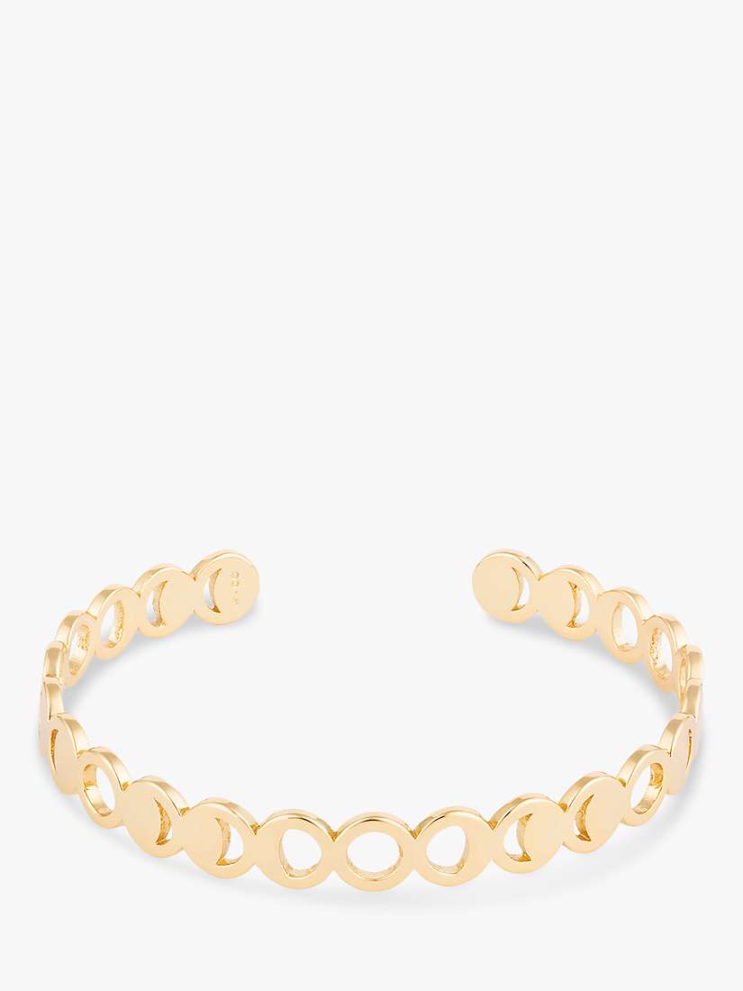 Buy Wanderlust + Co Moon Phases Open Bangle, Gold Online at johnlewis.com