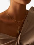 Wanderlust + Co Crescent Key Chain Necklace