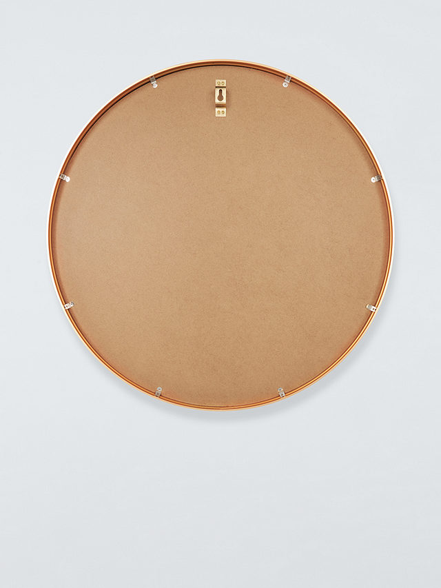 John Lewis ANYDAY Thin Metal Frame Round Wall Mirror, 65cm, Gold
