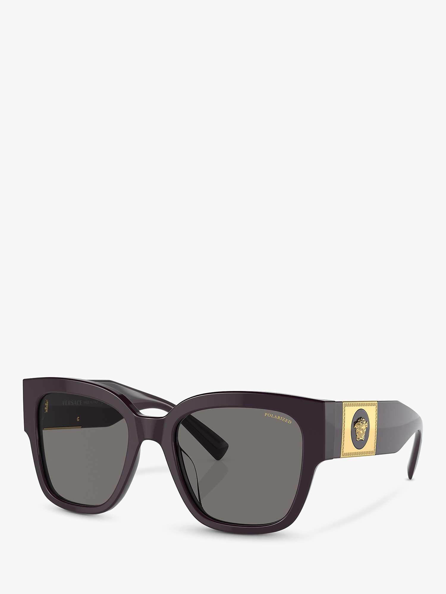 Buy Versace VE4437U Women's Pillow Sunglasses, Bordeaux Online at johnlewis.com