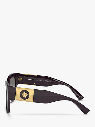 Versace VE4437U Women's Pillow Sunglasses, Bordeaux