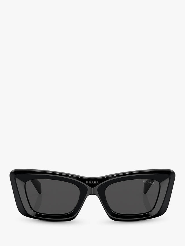 Prada PR 13ZS Women's Cat's Eye Sunglasses, Black