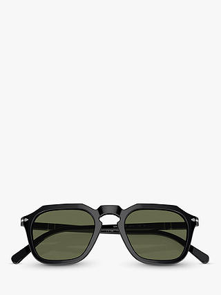 Persol PO3292S Polarised Square Sunglasses, Black